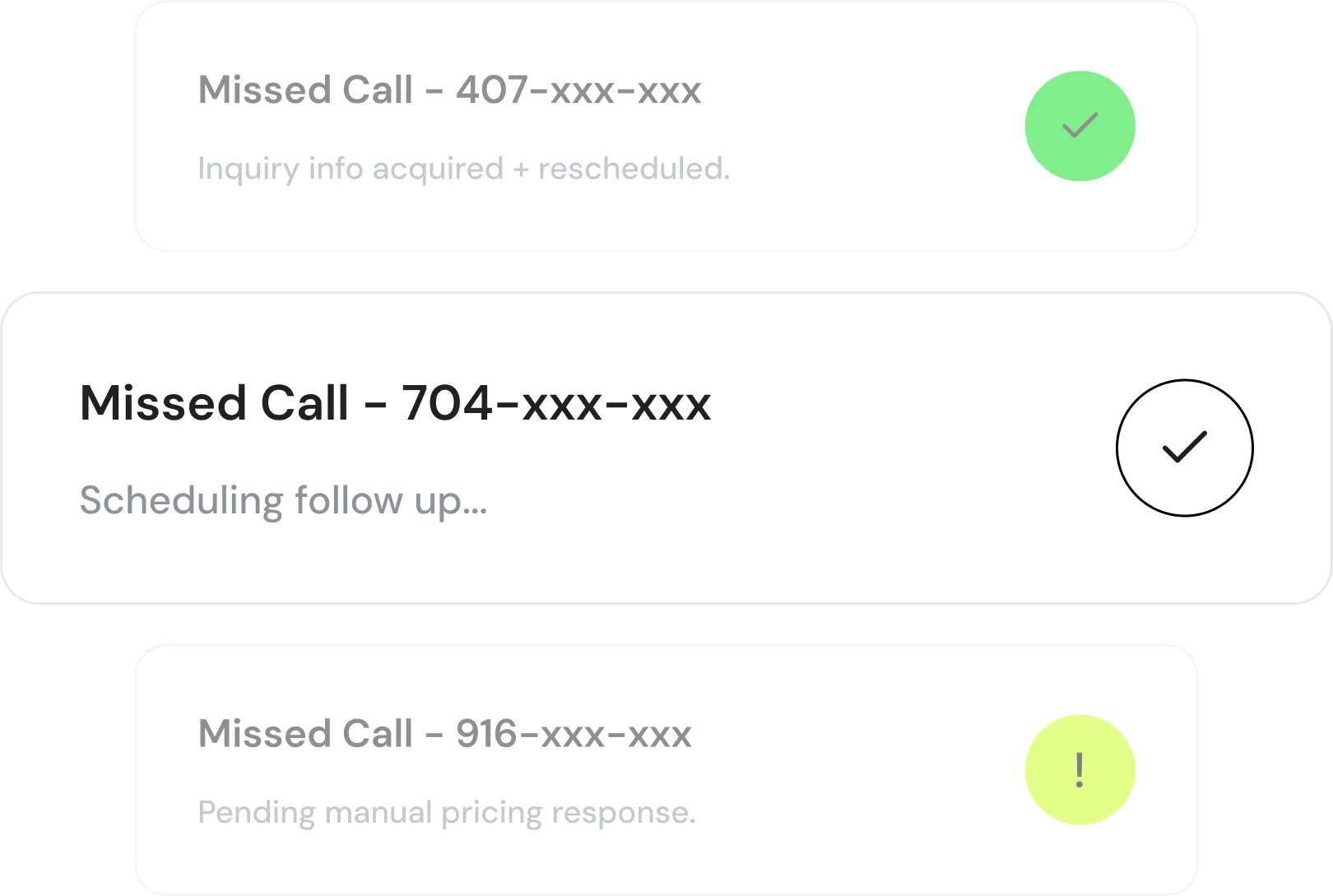 Stemfare scheduling visual